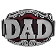 Dad 3D Enameled Belt Buckle